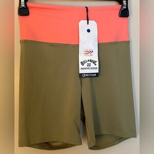 Billabong NWT Kiwi UPF 50 Surf Biker Shorts Women's Sz Small
